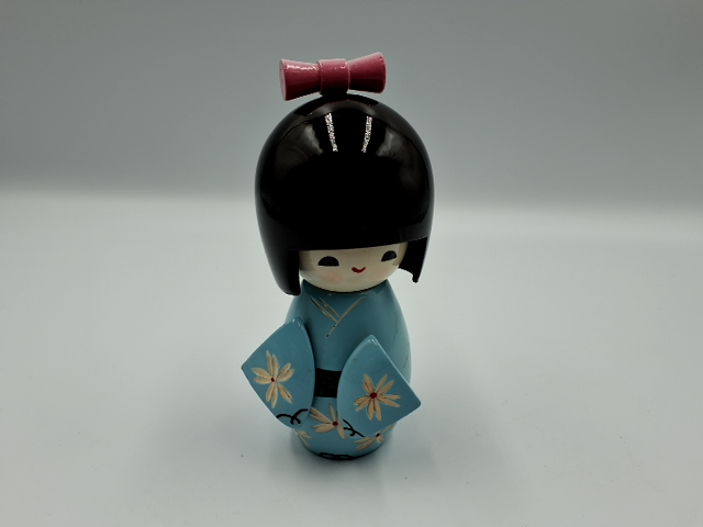 4 Japanske Kokeshi dukker